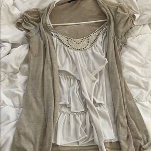 2-in-1 tank top and cardigan